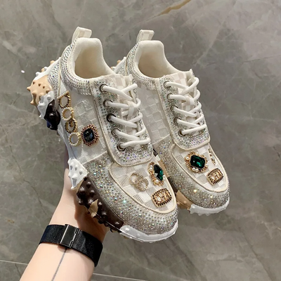 Rosemary® | Hochwertige Strass-Sneakers