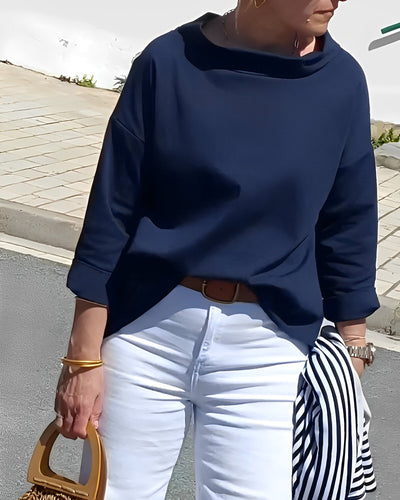 Orinda - Elegantes Damen-Top mit halbem Rollkragen