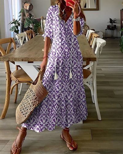 Daley - Bohemian-Kleid für Damen in Überlänge