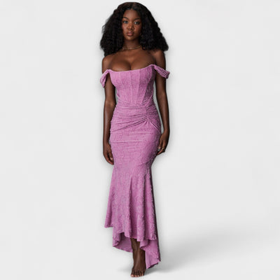 Renske - Stilvolles Maxikleid mit kunstvollem Korsett