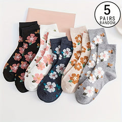 Sophie | Vintage Socken in Gemischte Farben - 5 Paare