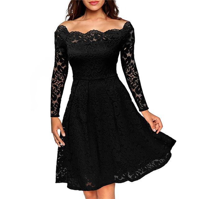 Emma - Vintage Kleid aus geblümter Spitze