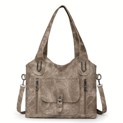 Franky | Vintage-Schultertasche in Khaki
