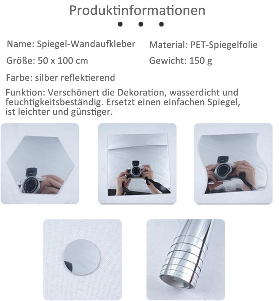 GlanzSicher™ Unzerbrechliche Spiegel-Lösung