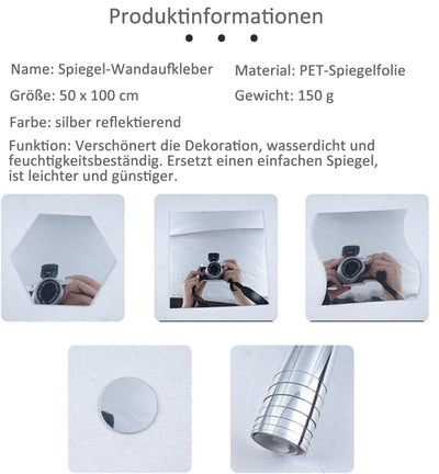 GlanzSicher™ Unzerbrechliche Spiegel-Lösung