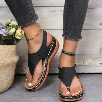 Talia - Modischen Ledersandalen
