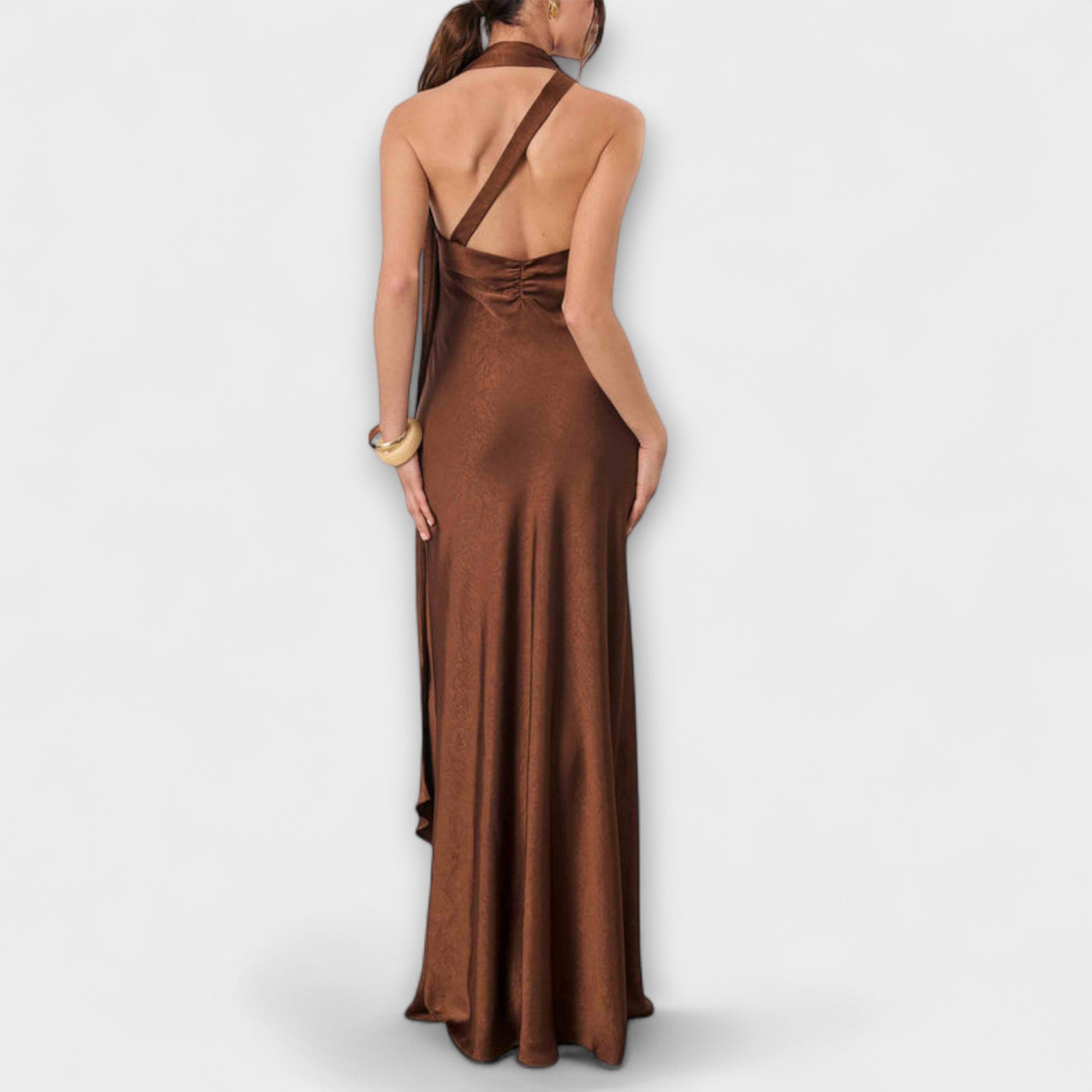 Azura - Elegantes Satin-Maxikleid