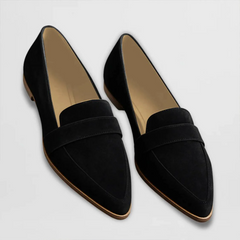Velira – Elegante Loafer aus Velours in Schwarz
