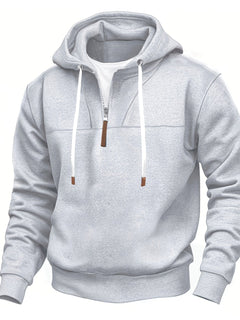 Kolton – Kapuzen  Kapuzenpullover Mit Halbem Reißverschluss in Grau