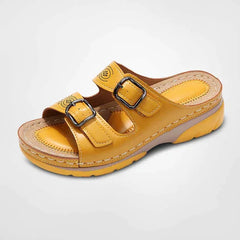 Melanie® | Ergonomische, weiche Sandalen für Damen in Gelb
