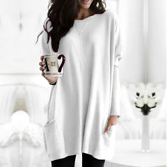 Marcella - Langarmshirt für Wärme in Weiß
