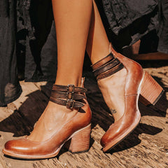 Sandalen Paris - Handwerkskollektion in Dunkelbraun