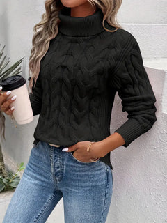 Vicky™ | Knit Sweater in Schwarz