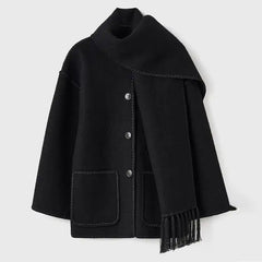 Adele - Wintermantel - Warm und Stilvoll in Schwarz