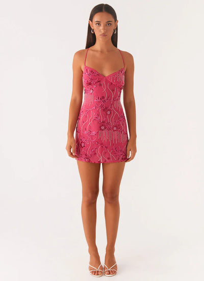 Mandy | Rückenfreies Paillettenkleid