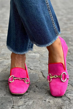 Lien | Fluor-Loafer mit Metallakzent in Dieproze