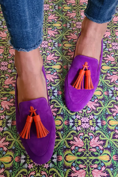 Lorima - Elegante Wildleder-Loafer mit Fransen