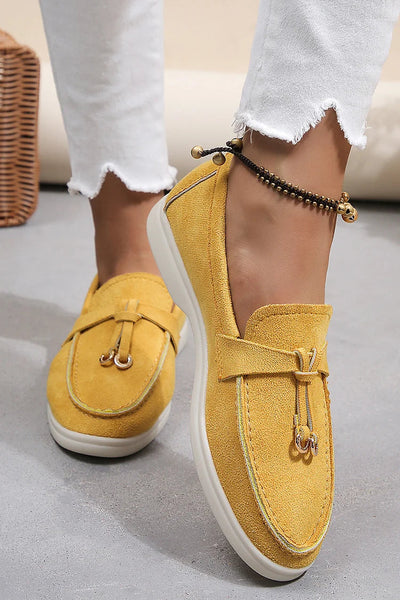 Rilena - Elegante Loafers mit dekorativen Nahtdetails in Knotenform