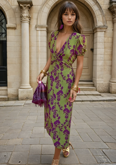 Augusta® | Langes Damenkleid mit Blumendruck