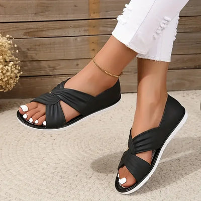 Beatrice | Orthopädische Sandalen mit stylischer Schleife