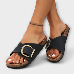 Olivia™ - Schicke Sandalen in Schwarz