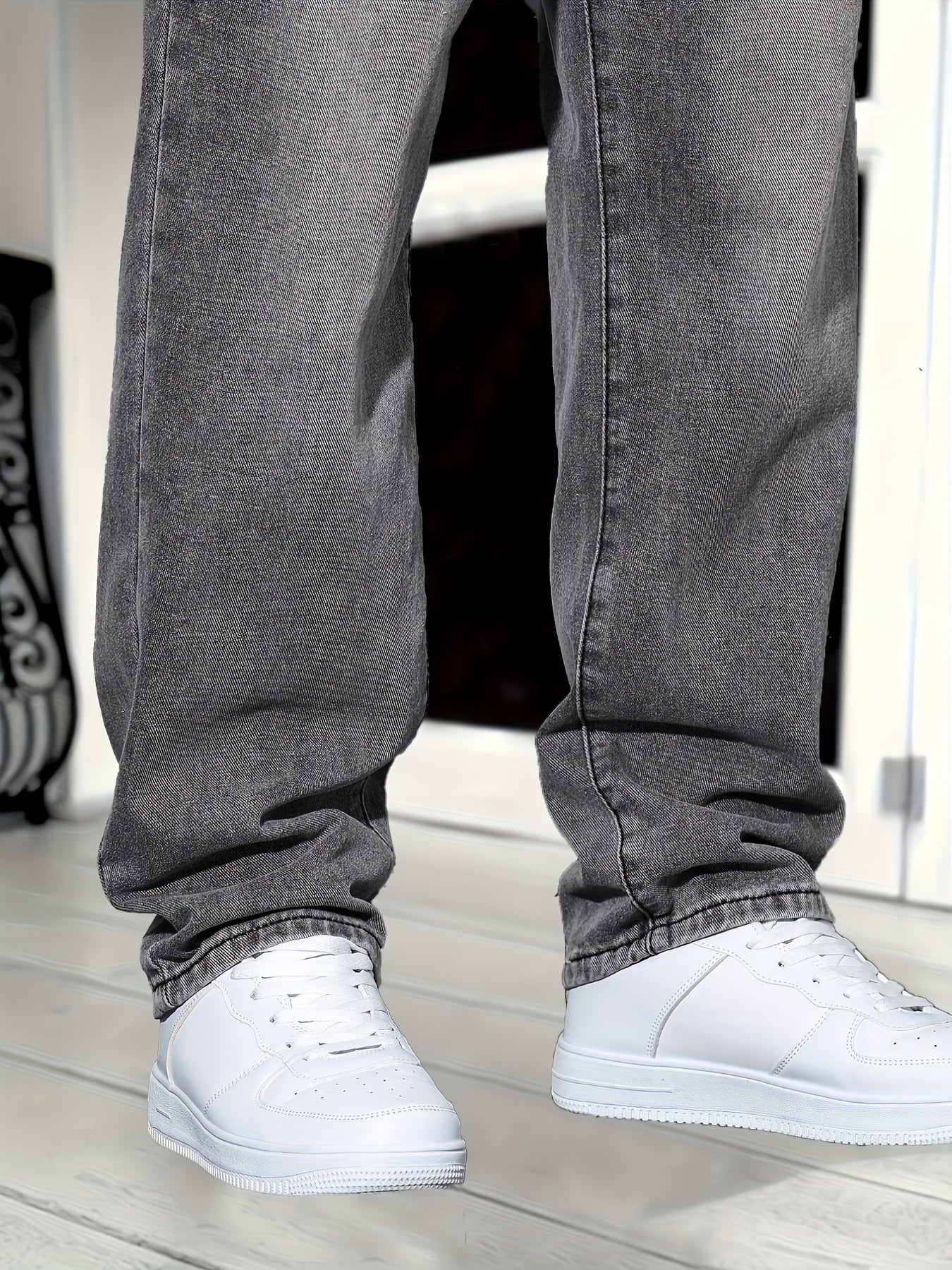Gerade Geschnittene Denim-Jeans für Herren