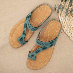 Tiziana® | Bequeme, rutschfeste, flache Sandalen für Damen in Grün
