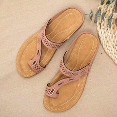Tiziana® | Bequeme, rutschfeste, flache Sandalen für Damen in Rosa