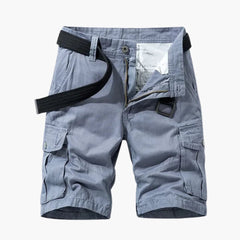 Herren Cargoshorts mit Taschen und Gürtel für den Sommer in Marineblau