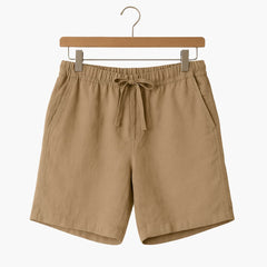 Herren Sommer Shorts mit Kordelzug und Seitentaschen in Beige