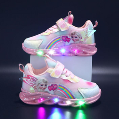 Mia | Leuchtende Bunte Sneaker in Rosa