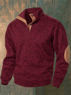 SASCHA - ROLLKRAGENPULLOVER in Weinrot