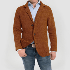 RENE - STRICKJACKE MIT LANGEN ÄRMELN in Orange