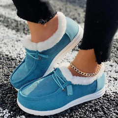 Colleen -  Warme Und Rutschfeste Winterschuhe in Blau