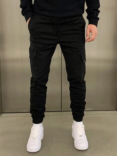 STEFANO™ | STRETCH KOMFORT-CARGOHOSEN in Schwarz