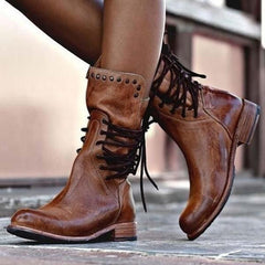 Agnes® | Lederstiefel in Braun