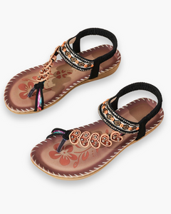 Damen Bequeme Elegante Sandalen | Sommerschuhe in Schwarz
