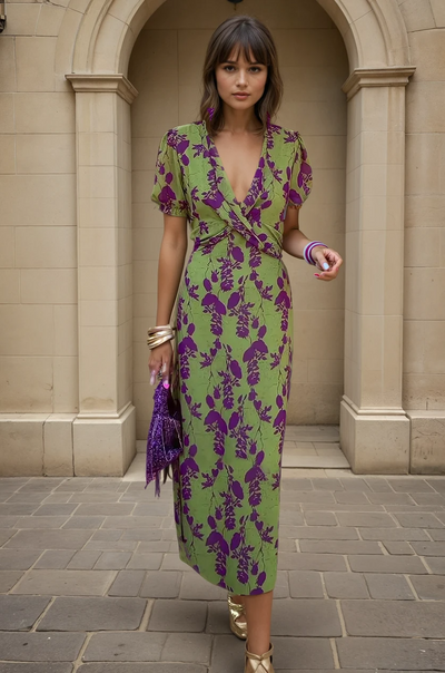 Augusta® | Langes Damenkleid mit Blumendruck