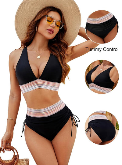 Thalia® | Bauchweg-Bikini mit hoher Taille
