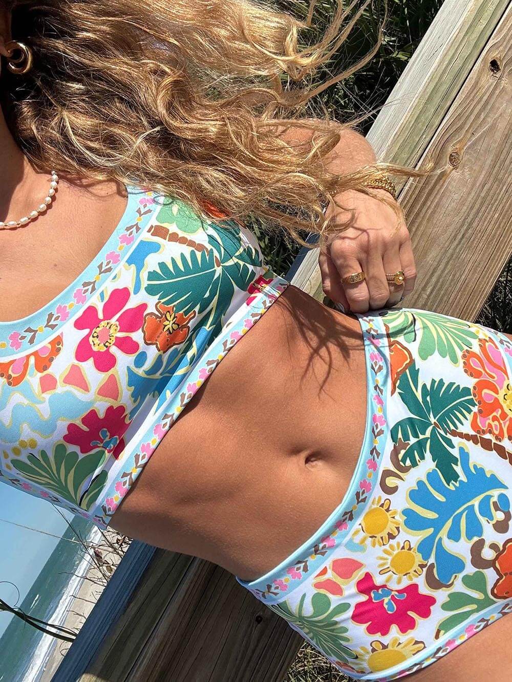 Catalina® | Elastischer Blumenbikini mit Stützfunktion