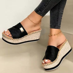 Priscila® | Fit High-Heeled Fashion Chic Sandalen in Schwarz