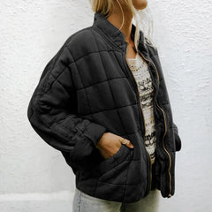 SORAYA | Luxuriöse Steppjacke Für Frauen in Schwarz