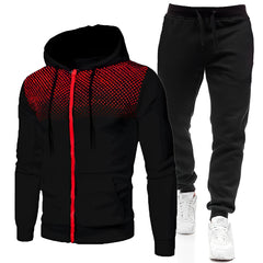Herman - Atmungsaktives Sport-Set im Trainingsanzug-Look in Schwarz