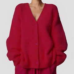 Lavena - Bequemer Pullover in Rot