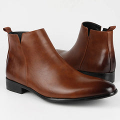 Leo - Klassische Retro-Stiefel in Braun