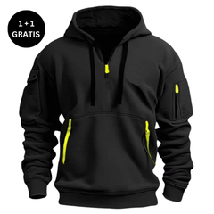 Max - Kapuzenpullover in Schwarz