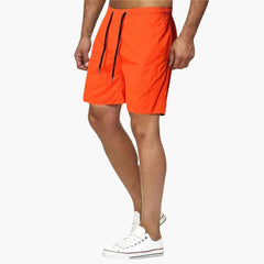 Herren Badeshorts Sommer mit Kordelzug und schnelltrocknendem Stoff in Gelb