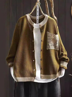 Ava | Strick-Cardigan in Kaffee