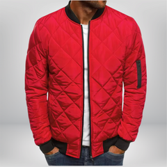 William™ - Premium Stepp-Bomberjacke in Rot