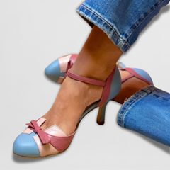Vera | Premium-Absatzsandalen in Blau
